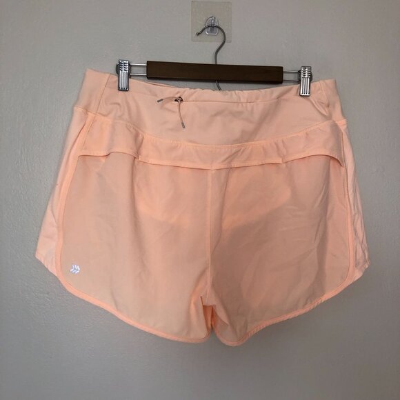 All In Motion Athletic Shorts Women Size XL Peach Running Vegan - Picture 2 of 9